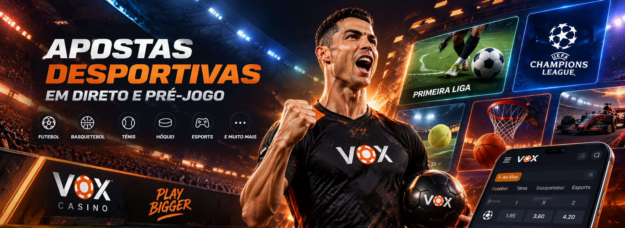 Jogos disponíveis no Vox Casino